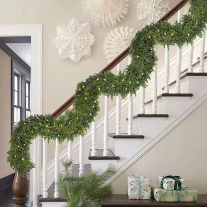 Pre-lit Christmas Cedar Garland